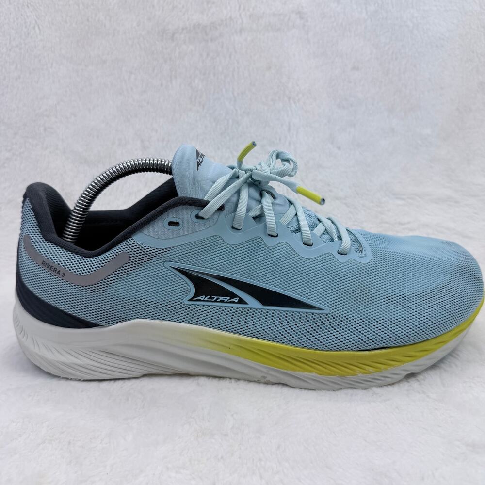 Altra Rivera 3 Mens Running Shoes Blue Yellow Cushioned Athletic Size 10.5